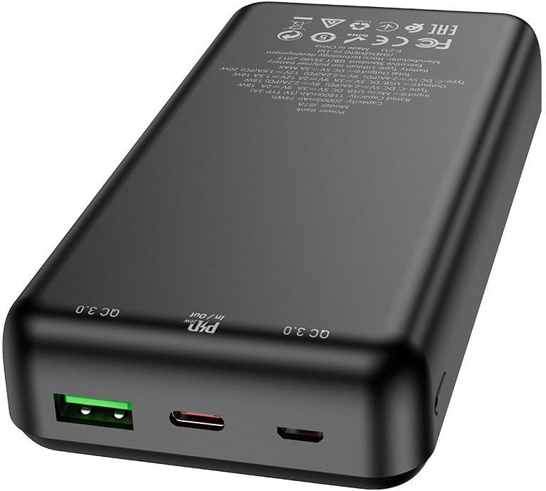 Повербанк УМБ Hoco J87A Tacker 20000 mAh 20 W Black (6931474761033) - фото 2