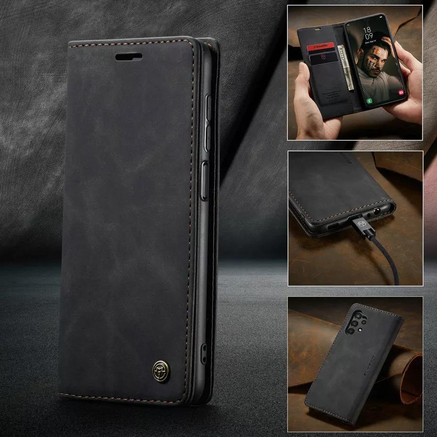 Чехол книжка с магнитом Samsung Galaxy A04s A047 CaseMe Black (30697-2B)