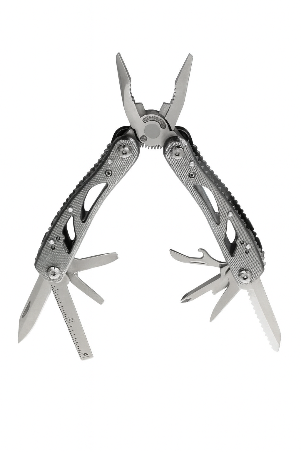 Мультитул складной Traveler MT629 с набором бит 16 см Grey (30835712)