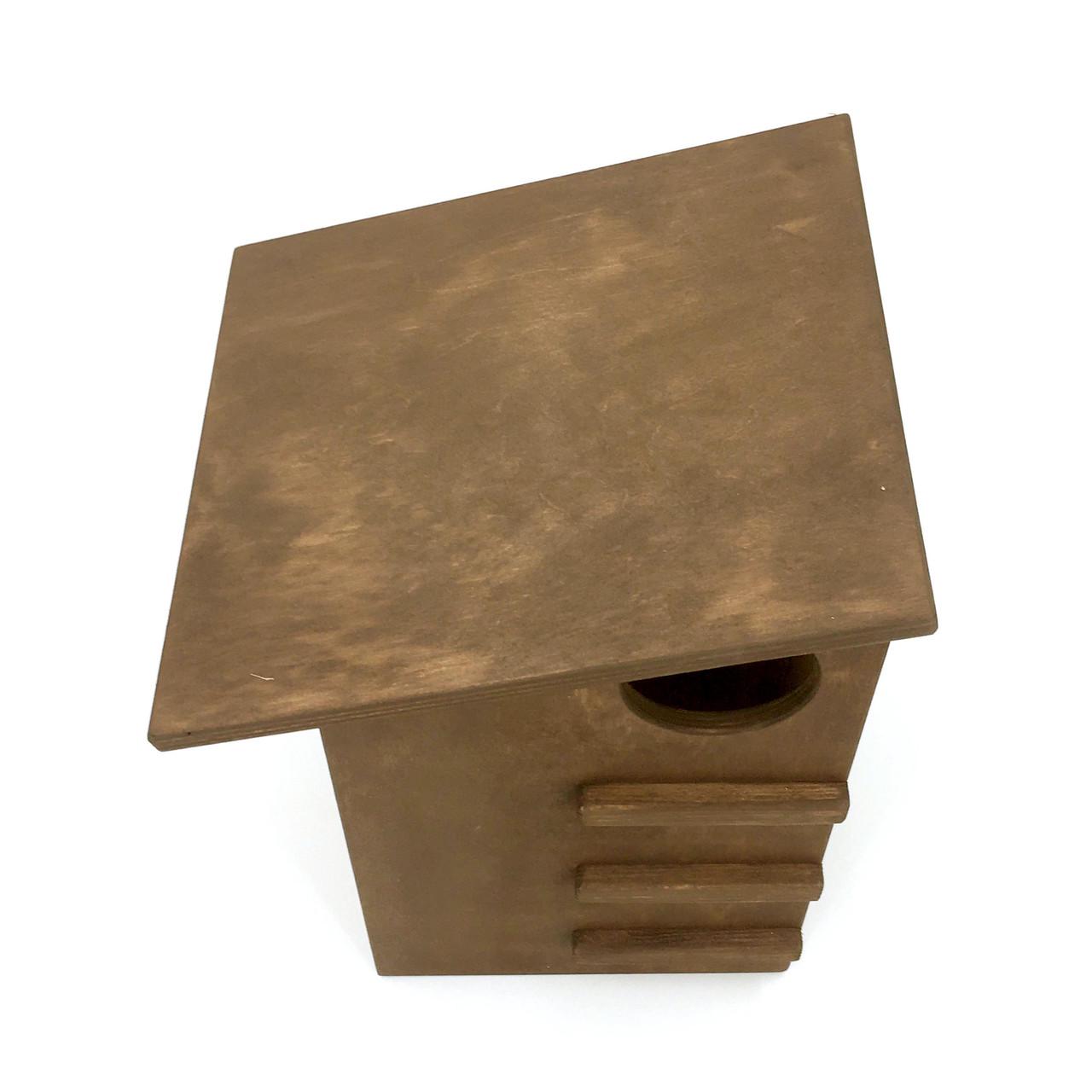 Домик для белок из дерева Пекан Капучино (ДДБ-000609) - фото 3 Домик для белок из дерева Пекан Капучино (ДДБ-000609) - фото 3