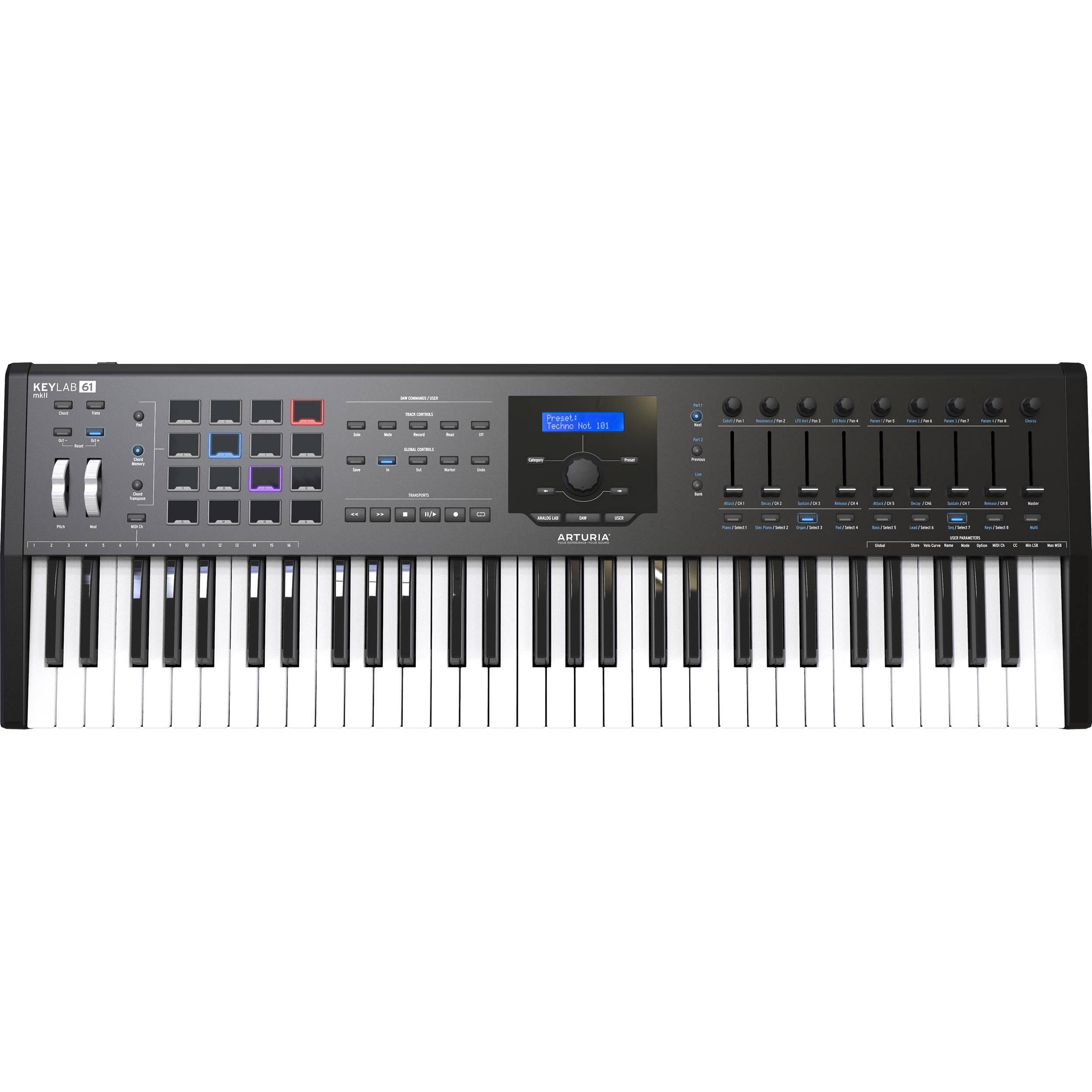 Клавиатура MIDI Arturia KeyLab 61 MkII Black Edition (15207623)