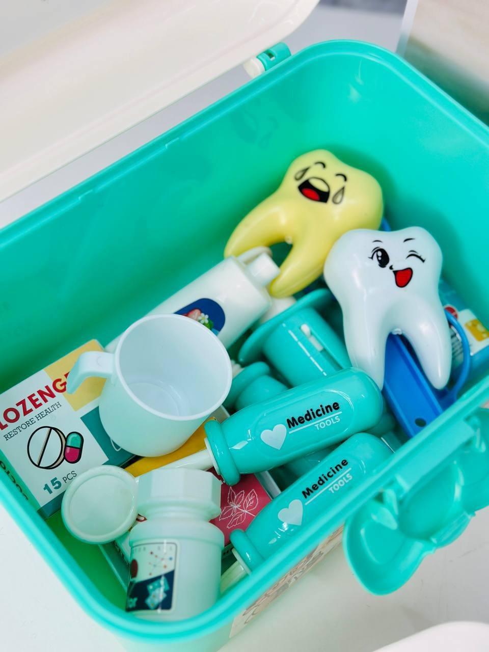 Игрушечный набор врача в чемодане с инструментами (2798647018) - фото 4 Игрушечный набор врача в чемодане с инструментами (2798647018) - фото 4