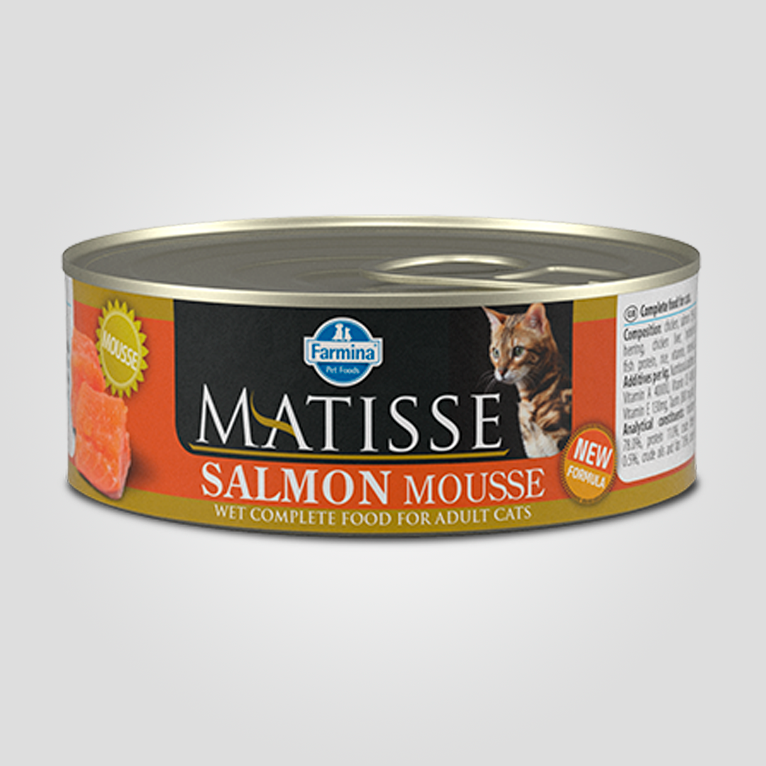 Корм вологий Farmina Matisse Cat Mousse для дорослих кішок з лососем 85 г (20504375)