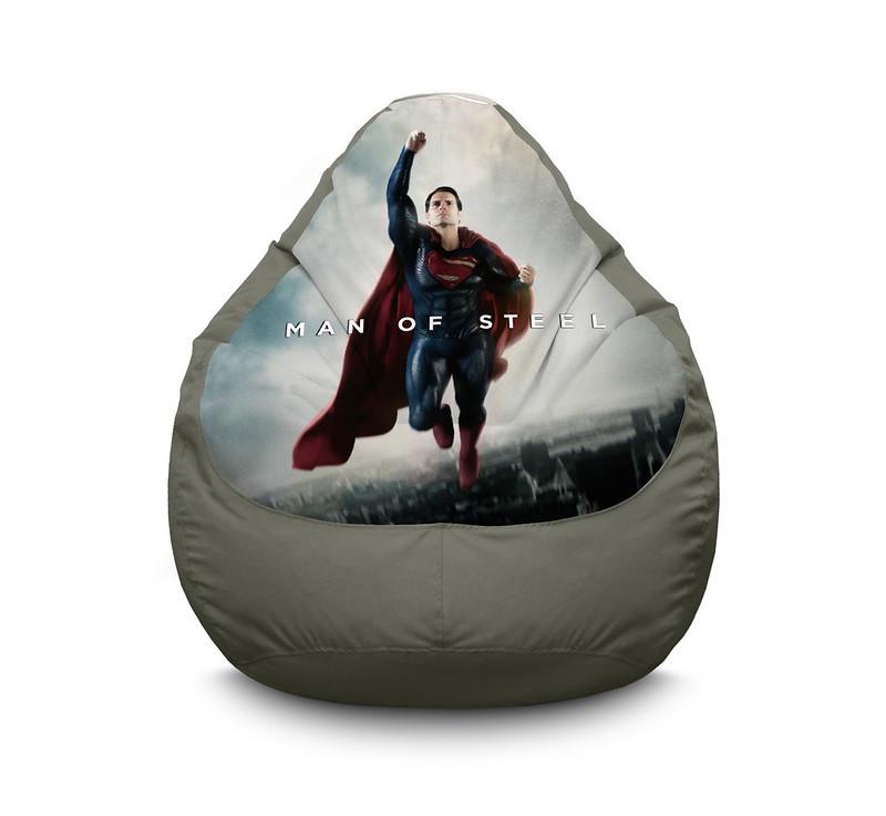 Кресло мешок iPuff Superman New logo Оксфорд XXL 90х125 см Черный Кресло мешок iPuff Superman New logo Оксфорд XXL 90х125 см Черный