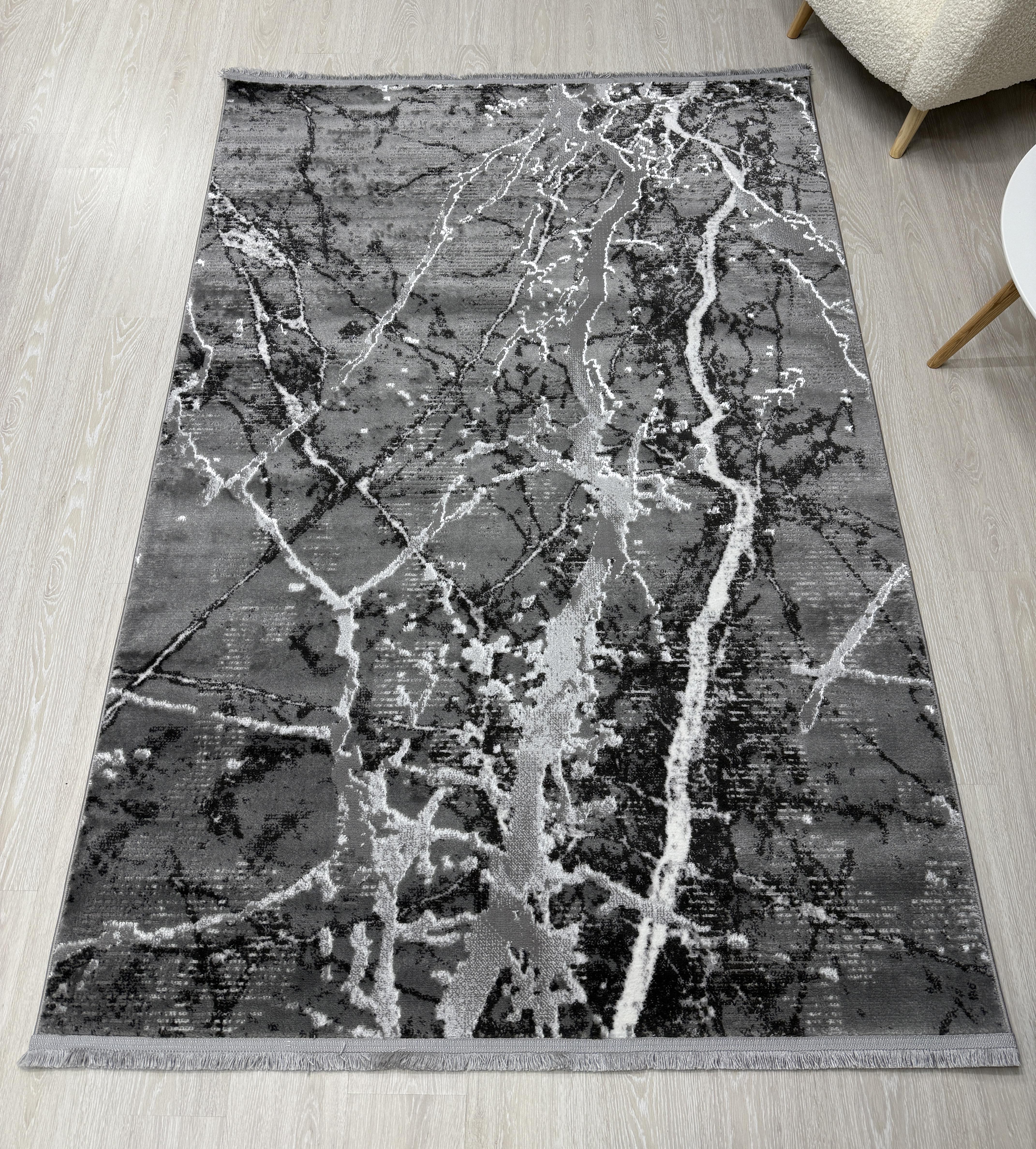 Ковер Mars с невысоким ворсом 200x300 см Антрацитовый (4640AA/KG9) - фото 15
