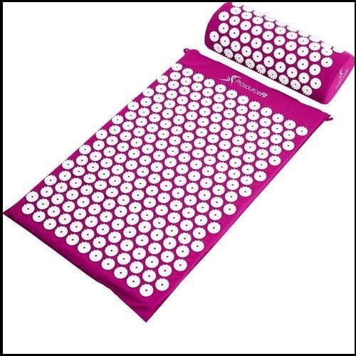 Килимок ортопедичний масажний Acupressure mat з подушкою колір Рожевий (3934) Килимок ортопедичний масажний Acupressure mat з подушкою колір Рожевий (3934)