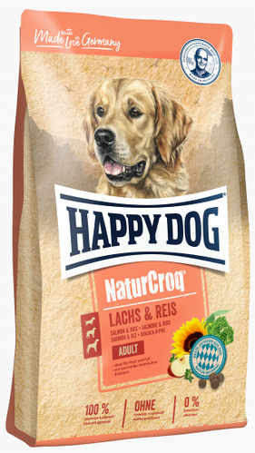 Корм Happy Dog NATUR CROQ LACHS & REIS для взрослых собак Лосось и рис 12 кг (1469714940)