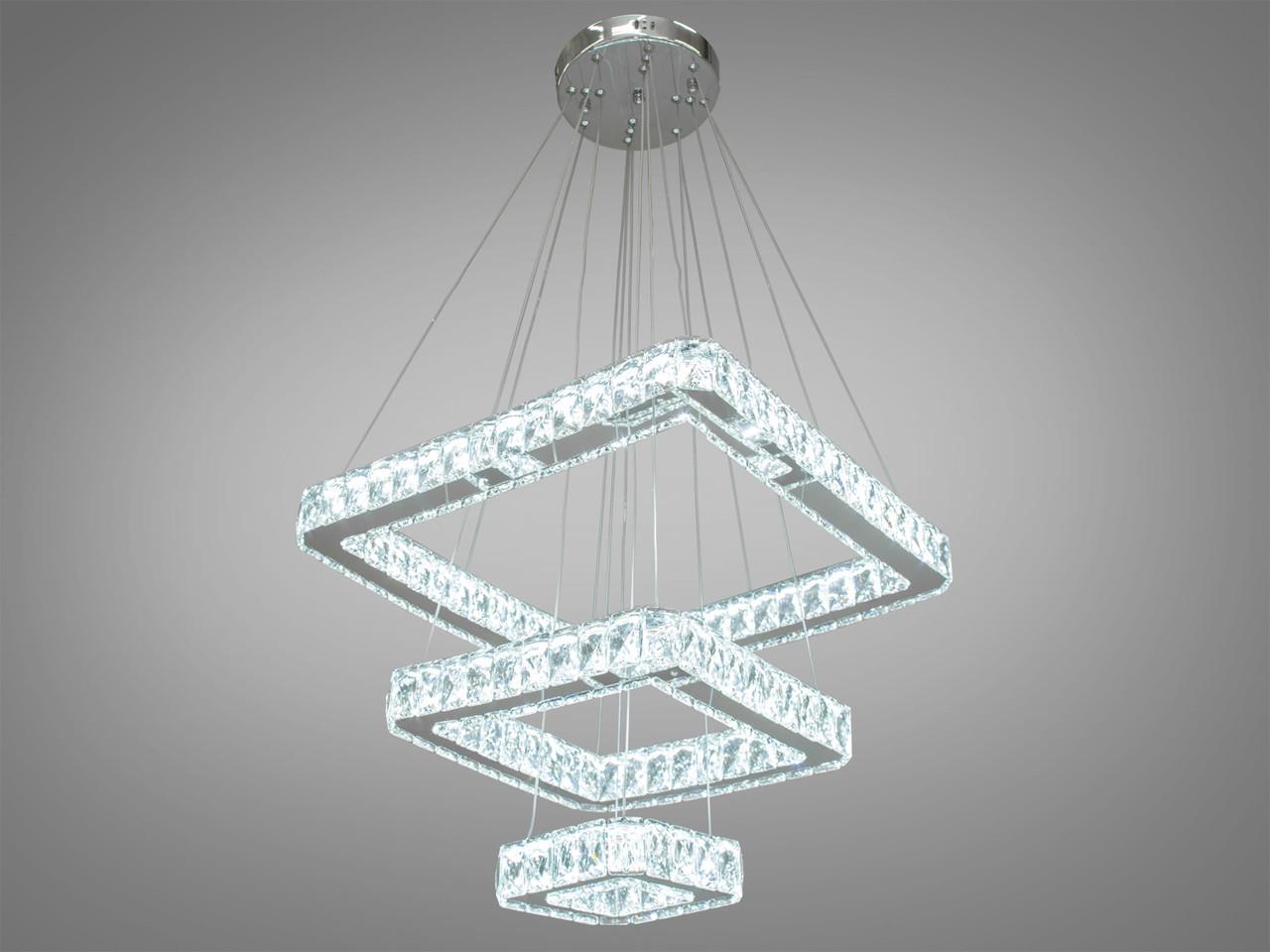 Люстра-подвес хрустальная LED 7220-8A/500+340+180HR (2437600171)