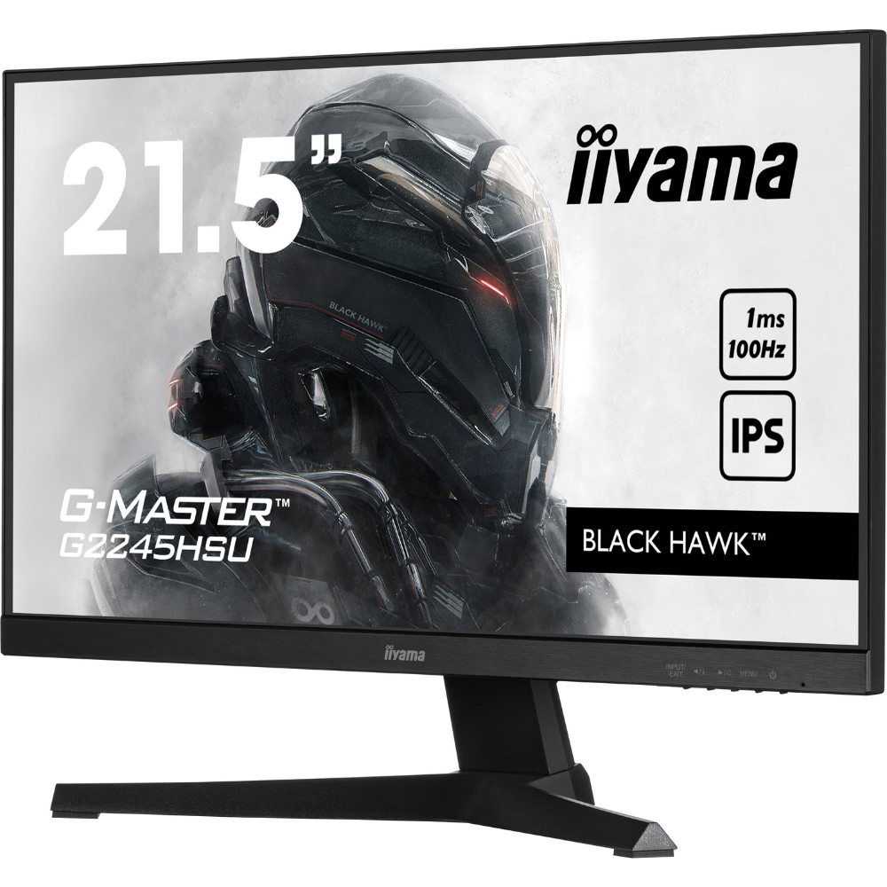 Монитор игровой IPS Iiyama G2245HSU-B1 безрамочный экран 21,5" Черный (e147e10b) - фото 3