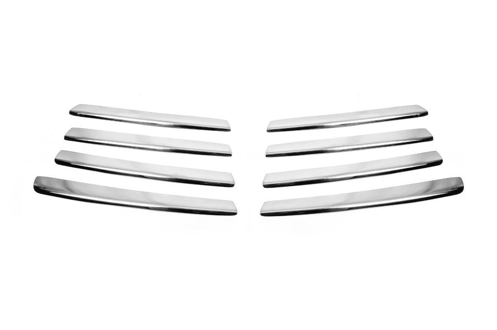 Накладка на решетку Косой капот CarmosТурецкая сталь для Volkswagen T4 Transporter нержавеющая сталь