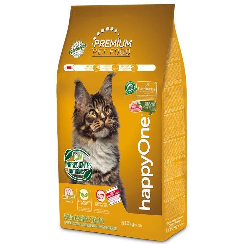 Корм сухой HappyOne Premium Cat Sterilized Fresh Meat со свежим мясом для стерилизованных котов 10 кг - фото 1 Корм сухой HappyOne Premium Cat Sterilized Fresh Meat со свежим мясом для стерилизованных котов 10 кг - фото 1