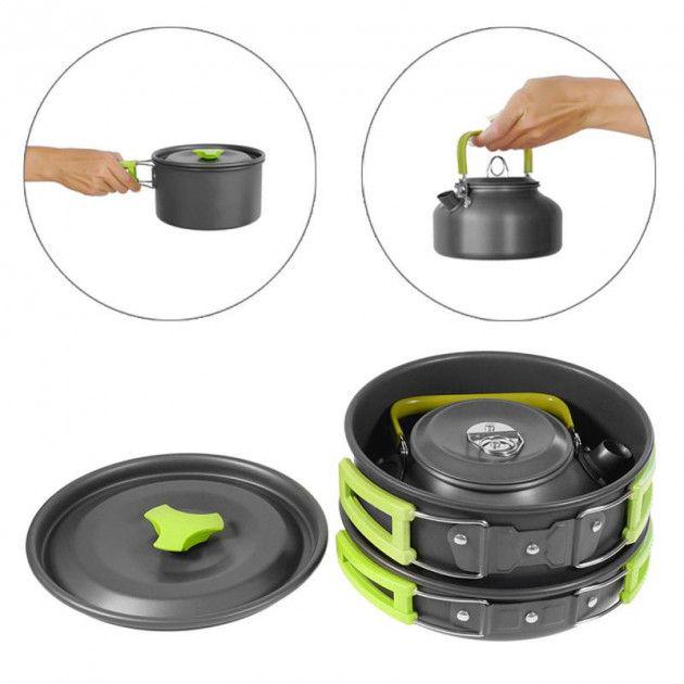 Набір посуду похідний PRO Cooking Set DS-308 3 предмета (0038129) - фото 3