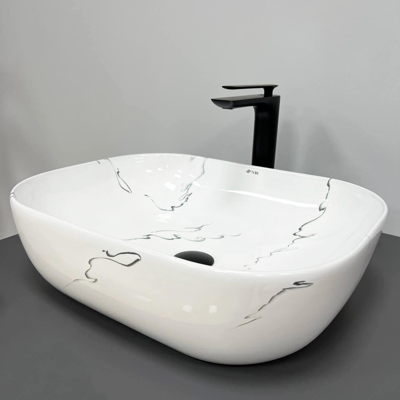 Умывальник накладной VBI BERGAMO Marmo Glossy (2808389632)