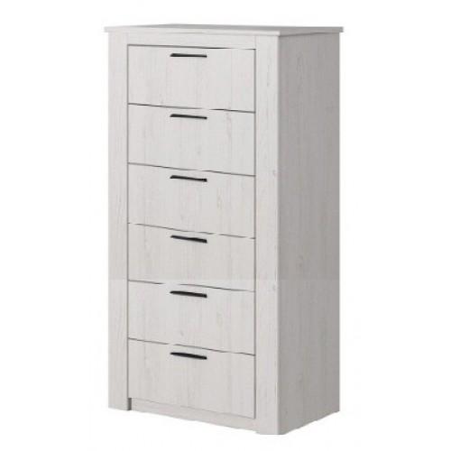 Комод Світ Меблів Эшли 6Ш из ДСП МДФ Сосна Водевиль