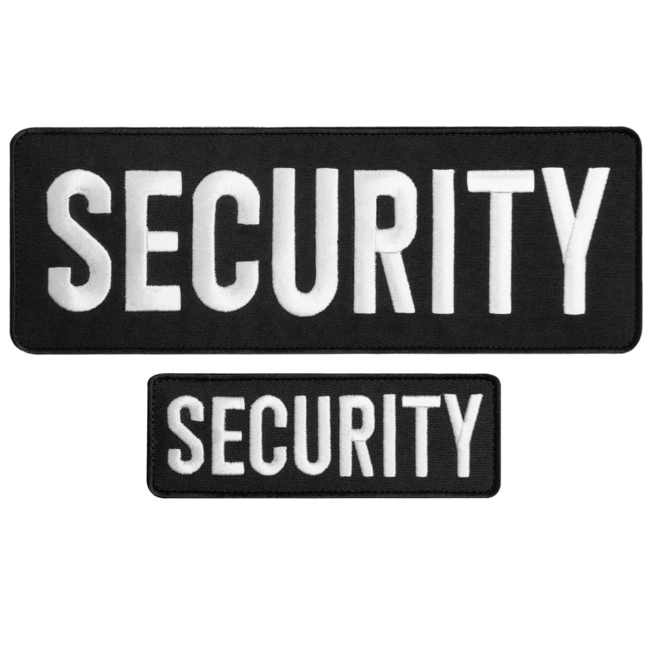 Набор шевронов с липучкой ''SECURITY'' 9х25 см/4,5х12,5 см 2 шт. (24151)