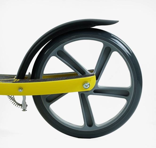 Самокат двухколесный Best Scooter FL-14320/4 стальная рама/ручной тормоз/один амортизатор передний/в коробке/колеса PU 200 мм (25100692) - фото 5 Самокат двухколесный Best Scooter FL-14320/4 стальная рама/ручной тормоз/один амортизатор передний/в коробке/колеса PU 200 мм (25100692) - фото 5