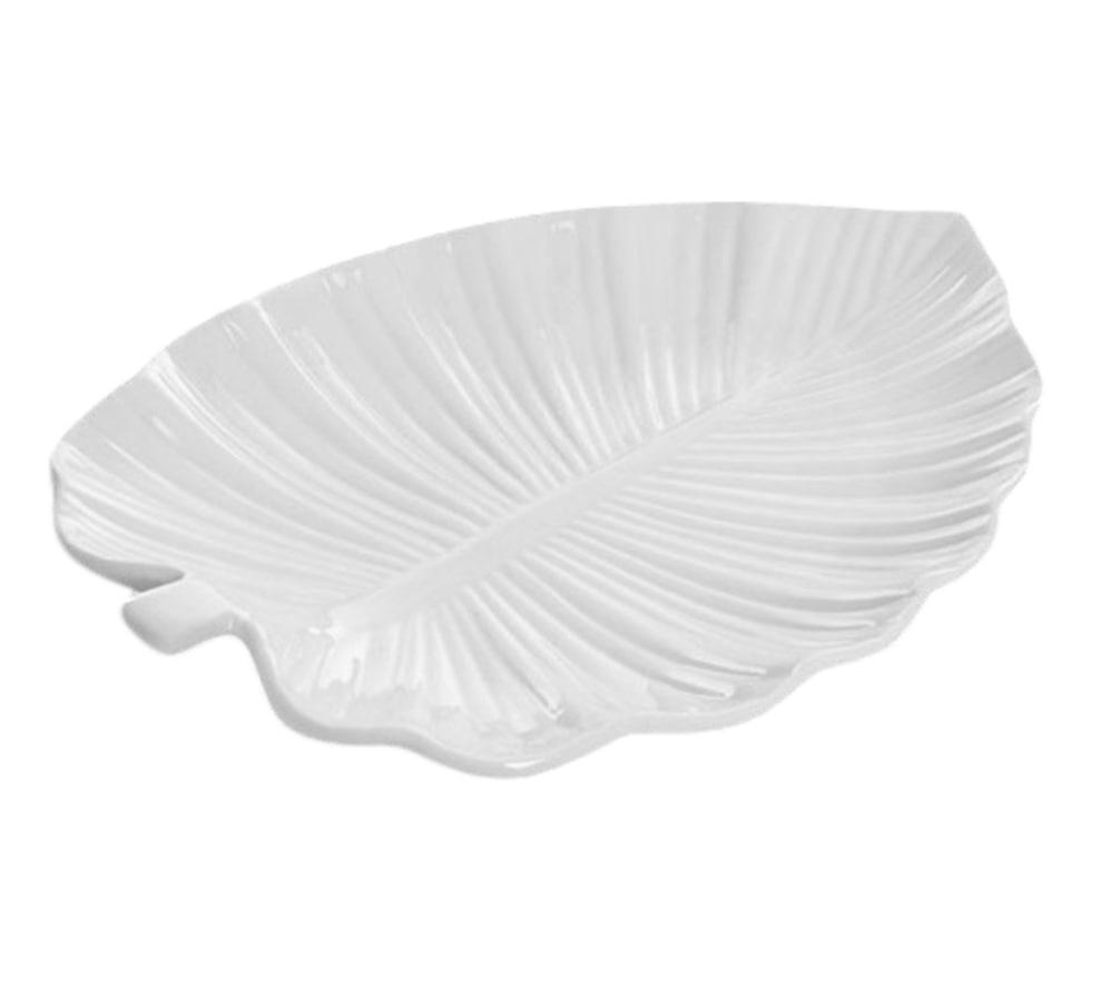 Блюдо Лист монстера фарфор 12" 30,5х21 см (2646-12)