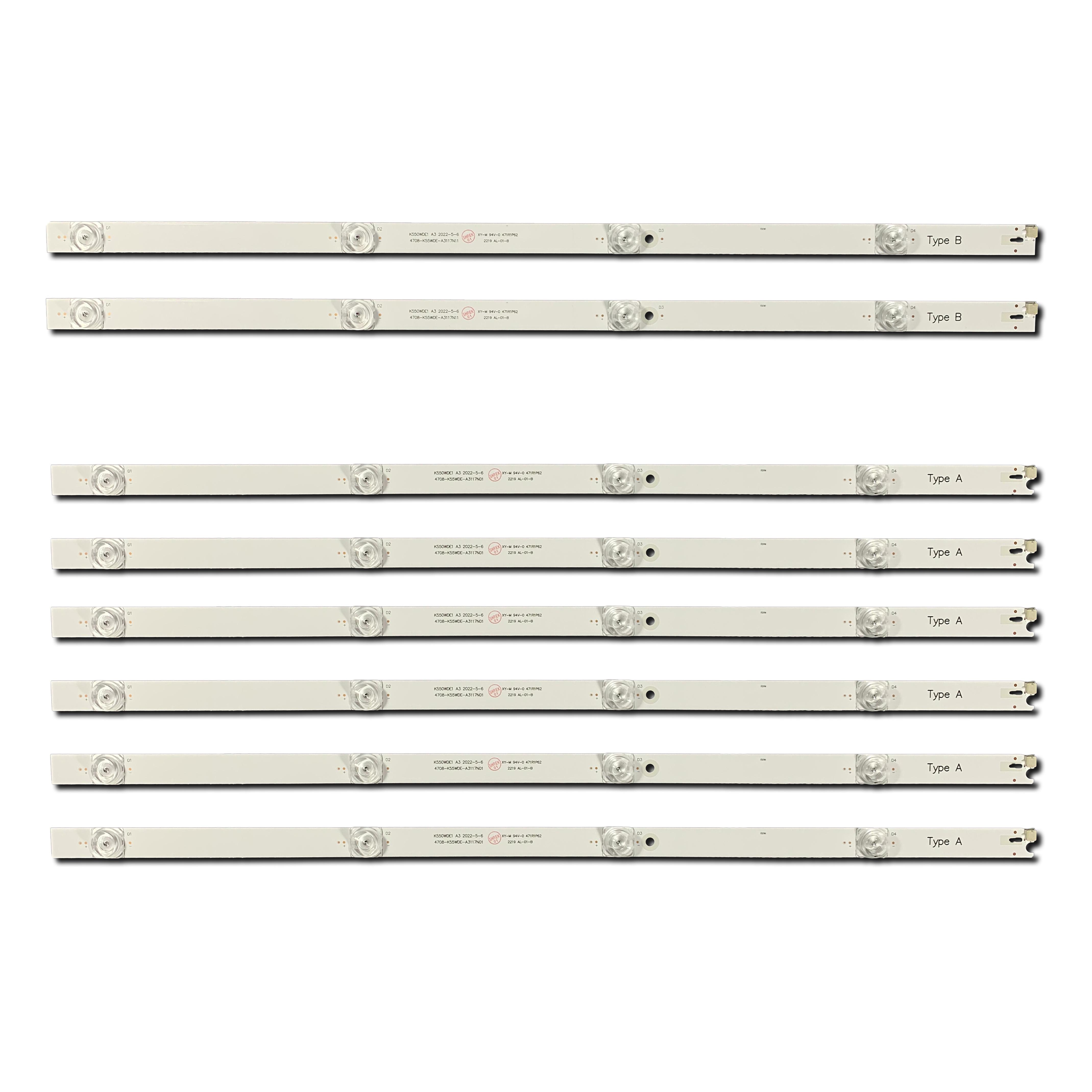 Комплект LED подсветки Philips для TV 55" 4708-K55WDE-A3117N01/4708-K55WDE-A3117N11/K550WDE1 A3 55PUF7194 (ART-12699)