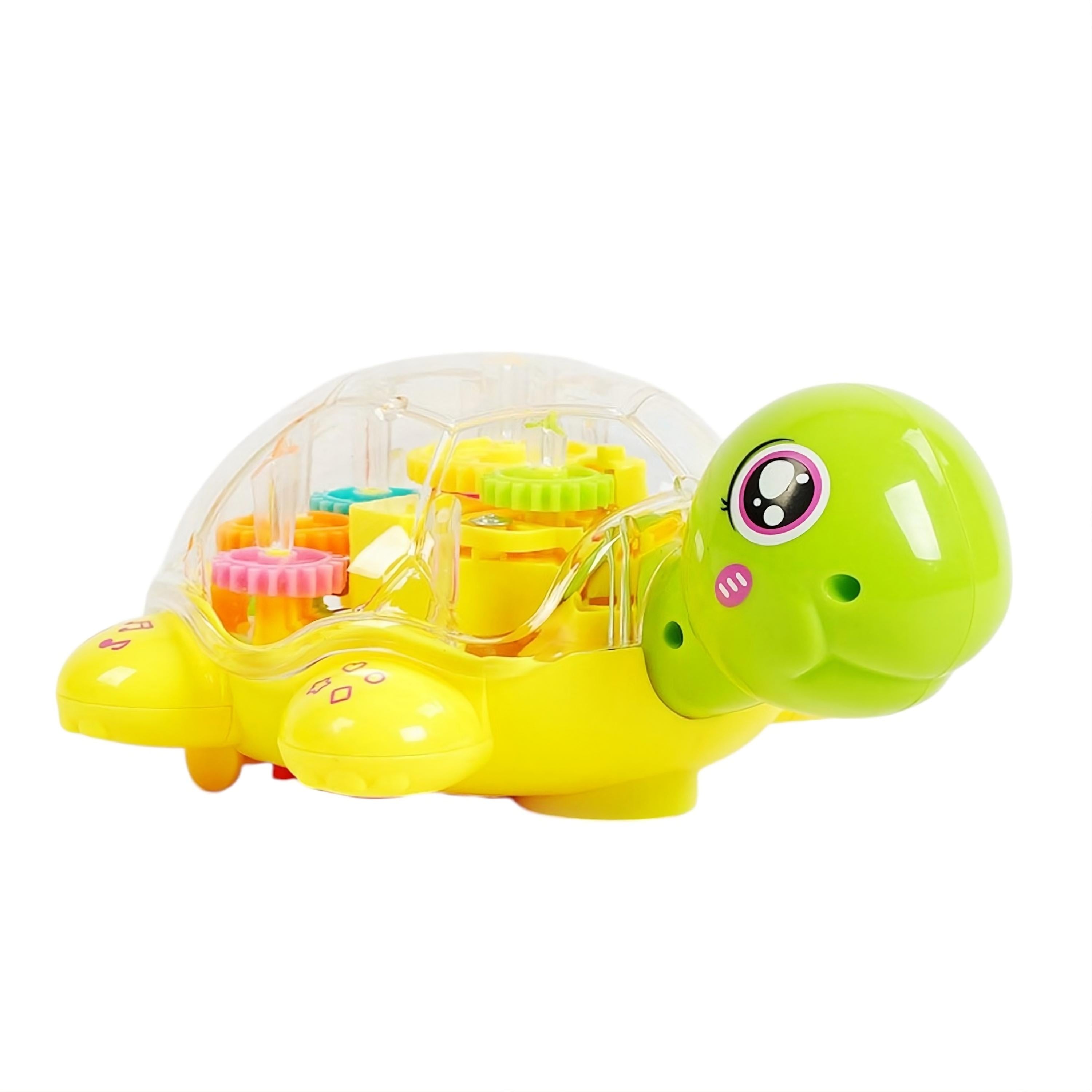 Игрушка развивающая Черепашка WToys ТК 68507 с подсветкой Желтый (30467403)