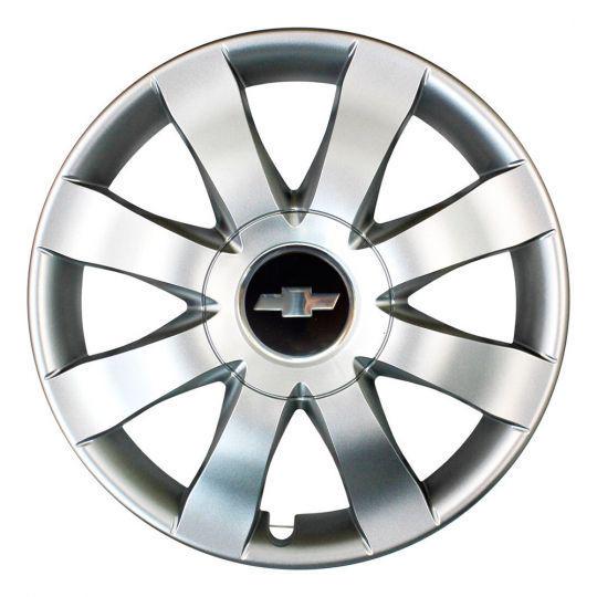 Автомобильные колпаки SKS 323 R15 с логотипом Chevrolet 4 шт. Серебристый