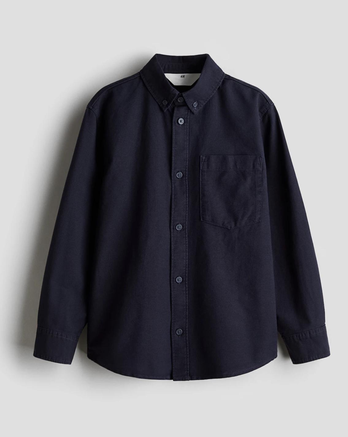 Рубашка для мальчика H&M 164 см Синий (7047)