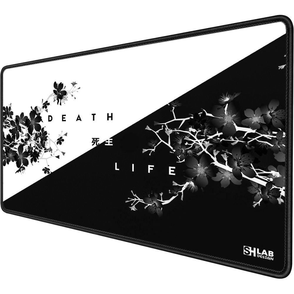 Килимок для мишки SHLab Сакура SHM-849 70х40 см Black/White (37392)