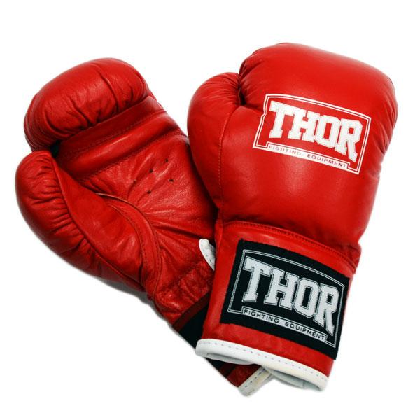 Перчатки боксерские Thor JUNIOR 8oz кожа Красный