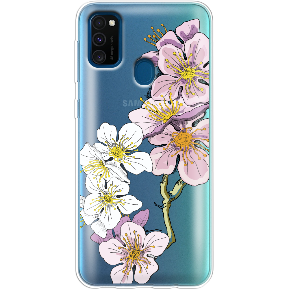 Чохол Boxface Samsung M307 Galaxy M30s Cherry Blossom Прозорий силікон (38209-cc4-38209)