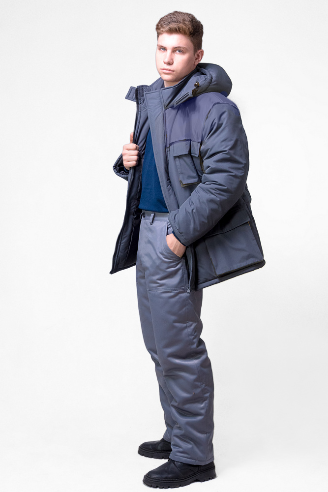 Куртка робоча утеплена Дюспо р. 52/54 170-176 см Сірий (24835842) - фото 3 Куртка робоча утеплена Дюспо р. 52/54 170-176 см Сірий (24835842) - фото 3