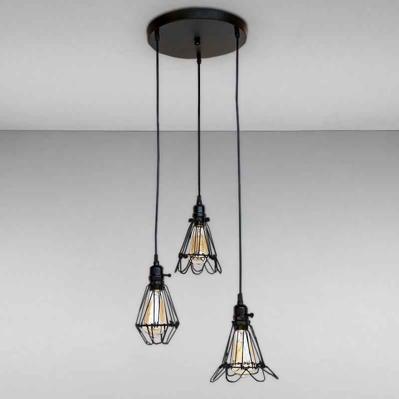 Люстра підвісна Light House LS-17207F-3 300 Чорний