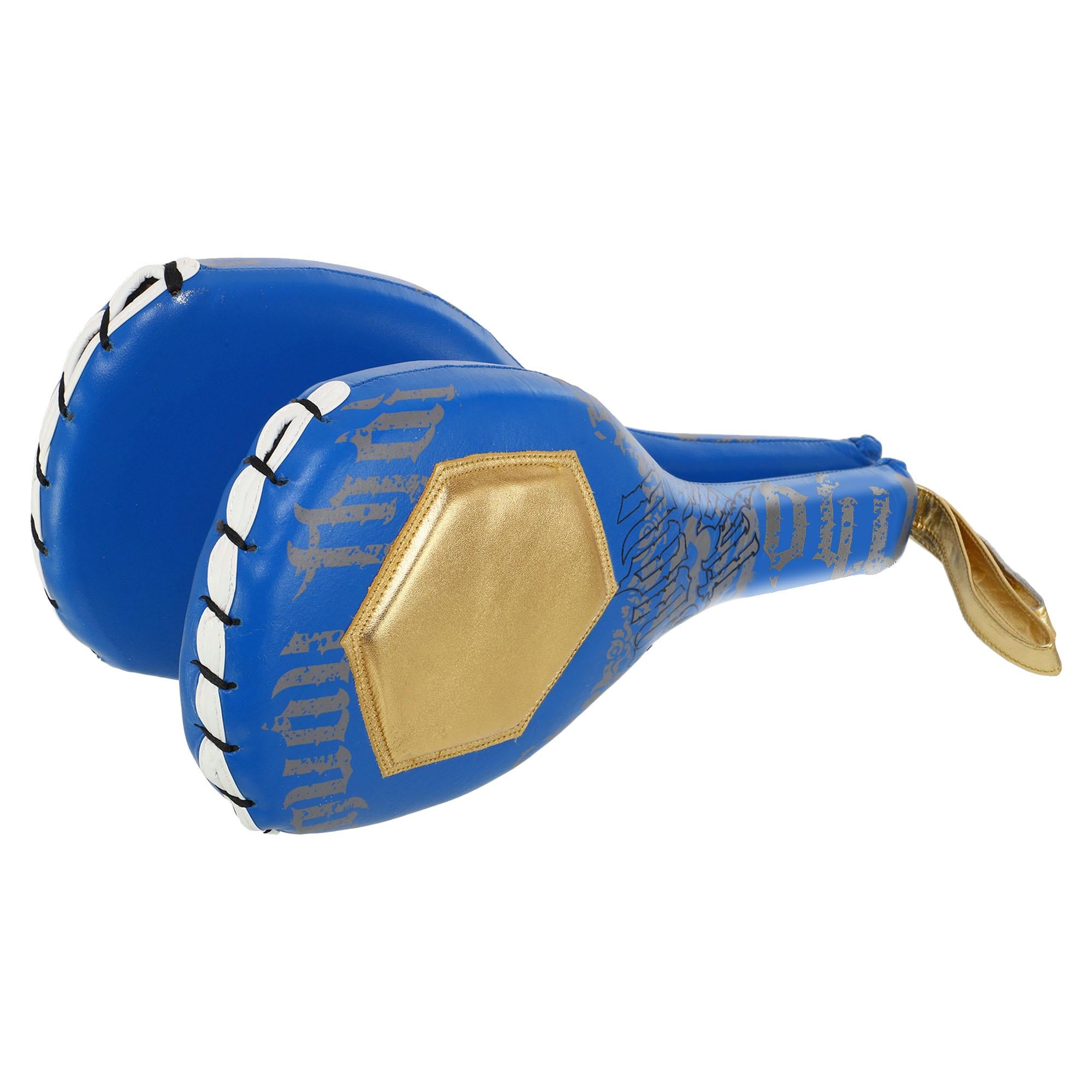 Ракетка для тхэквондо одинарная SP-Sport BO-4998 2 шт. Синий-золотой (32311823)