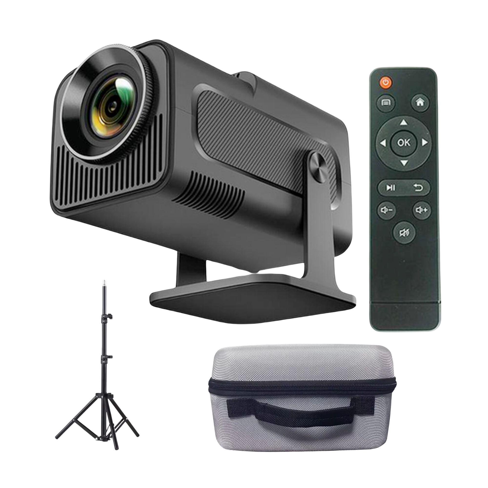 Комплект для домашнего кинотеатра проектор Magcubic HY320 mini/штатив 1,1 м/кейс для проектора (26428418)