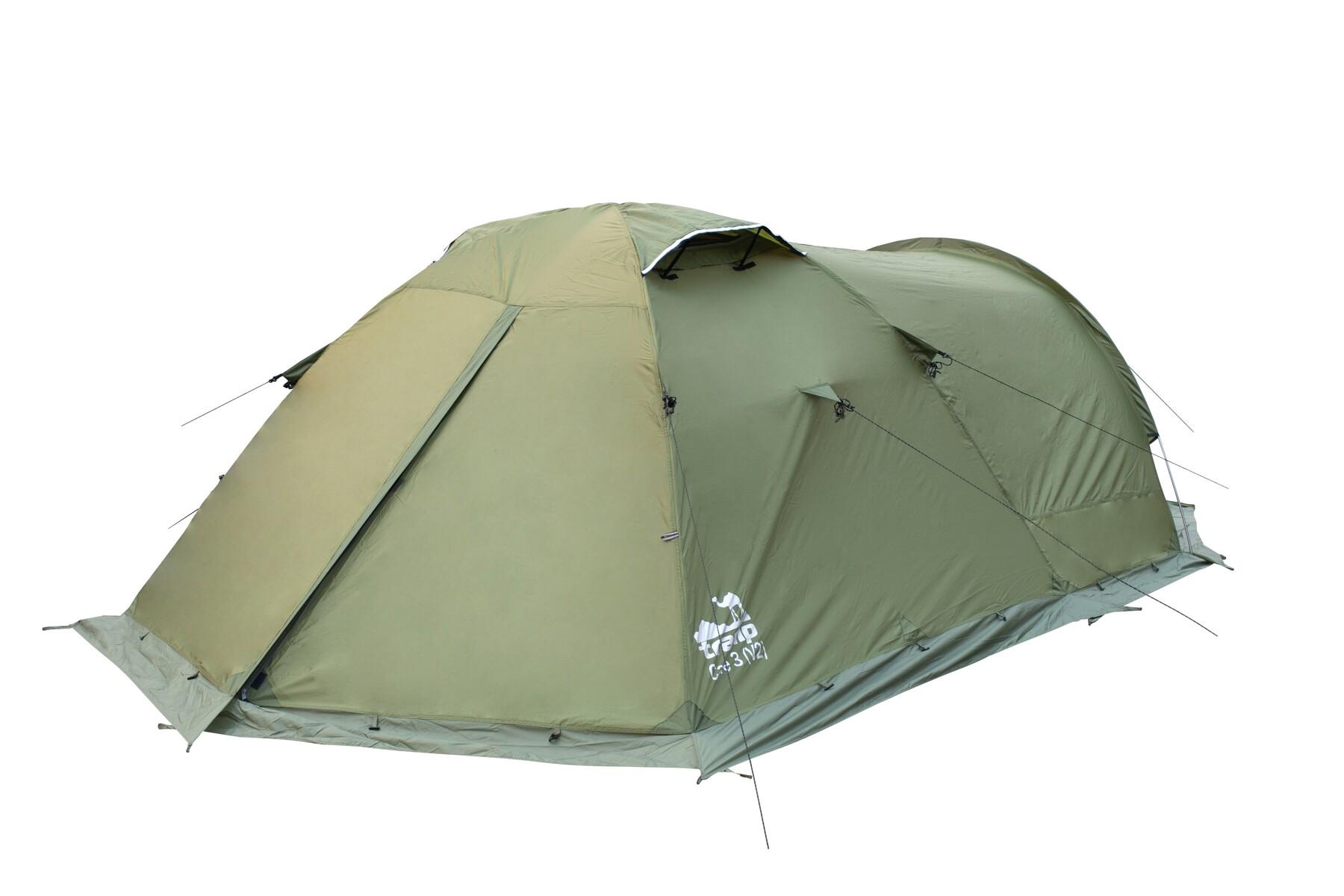 Палатка Tramp Cave 3 (V2) Зеленый (1042-TRT-021-green)