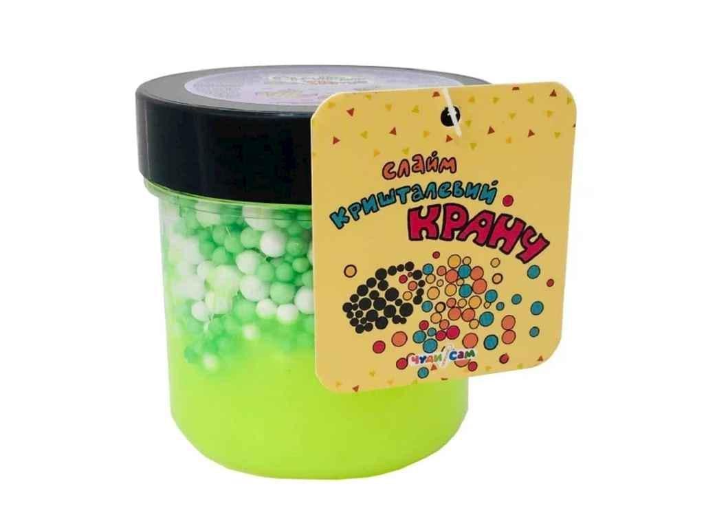 Слайм Чуди Сам кристаллический кранч неоновый 125 г Лимонный (929177)