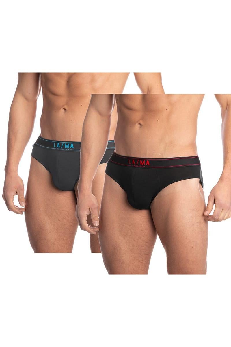 Трусы слип Lama р. 54/2XL Синий/Черный (67602) Трусы слип Lama р. 54/2XL Синий/Черный (67602)