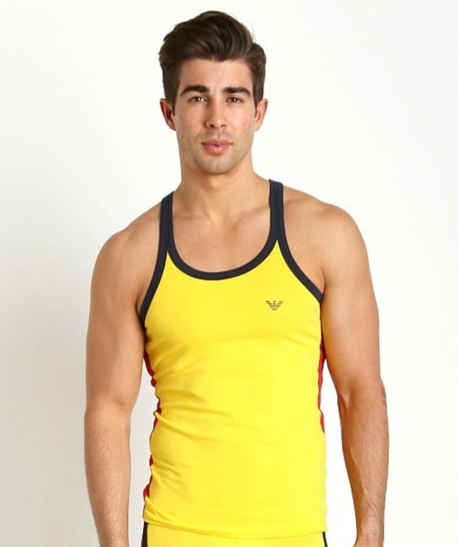 Майка чоловіча Emporio Armani M Жовтий (5P523-111497)