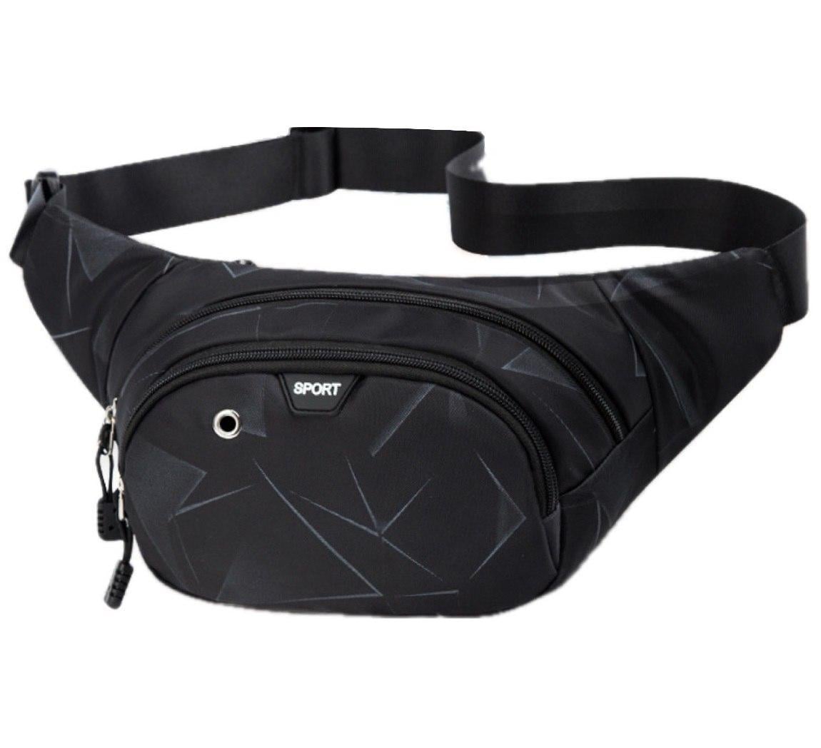 Сумка на пояс IBag спортивна сумка бананка 3 відділення Black (Е051281) Сумка на пояс IBag спортивна сумка бананка 3 відділення Black (Е051281)
