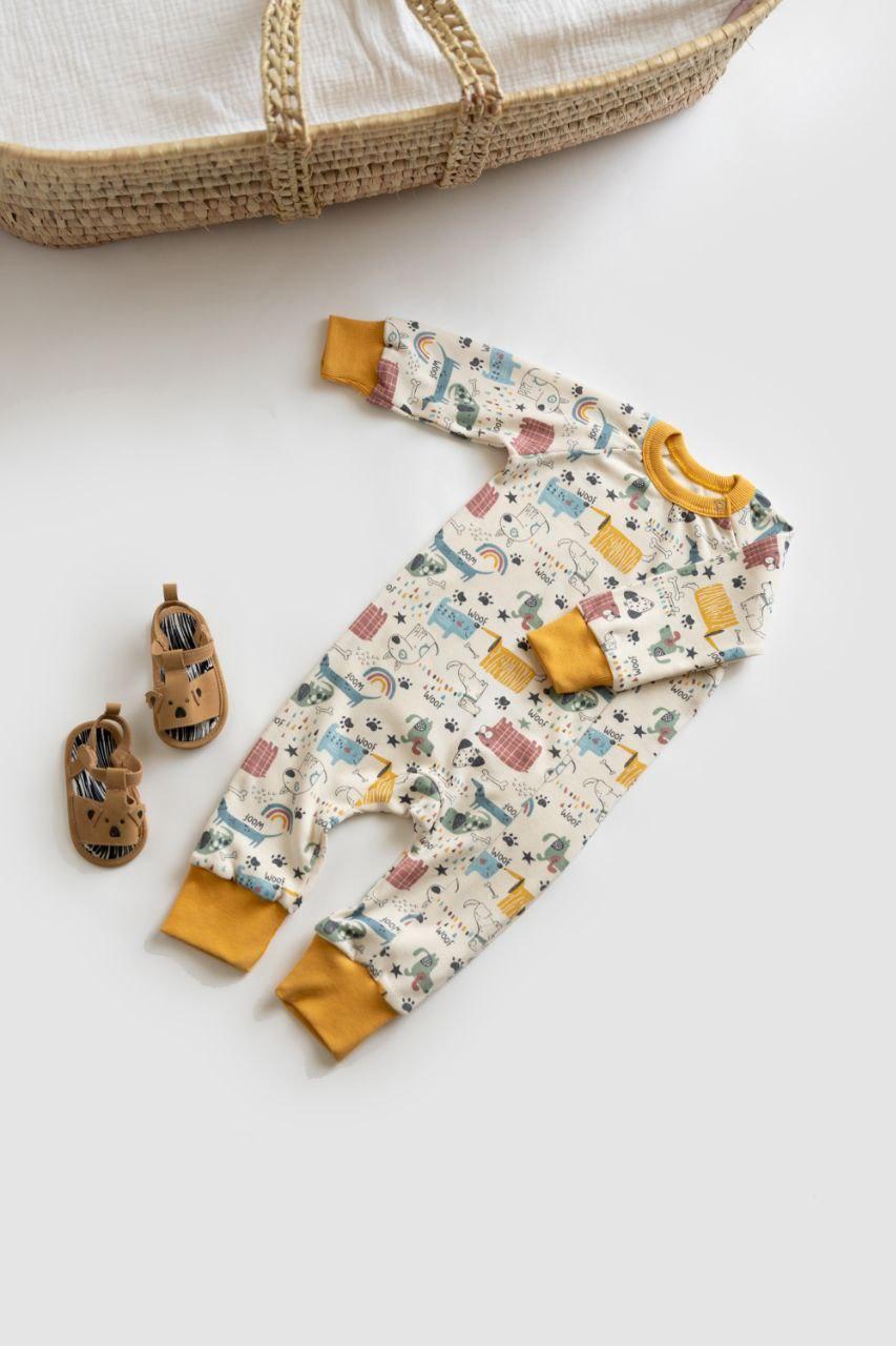 Ромпер на молнии интерлок Таксы 92 см (2678625786)