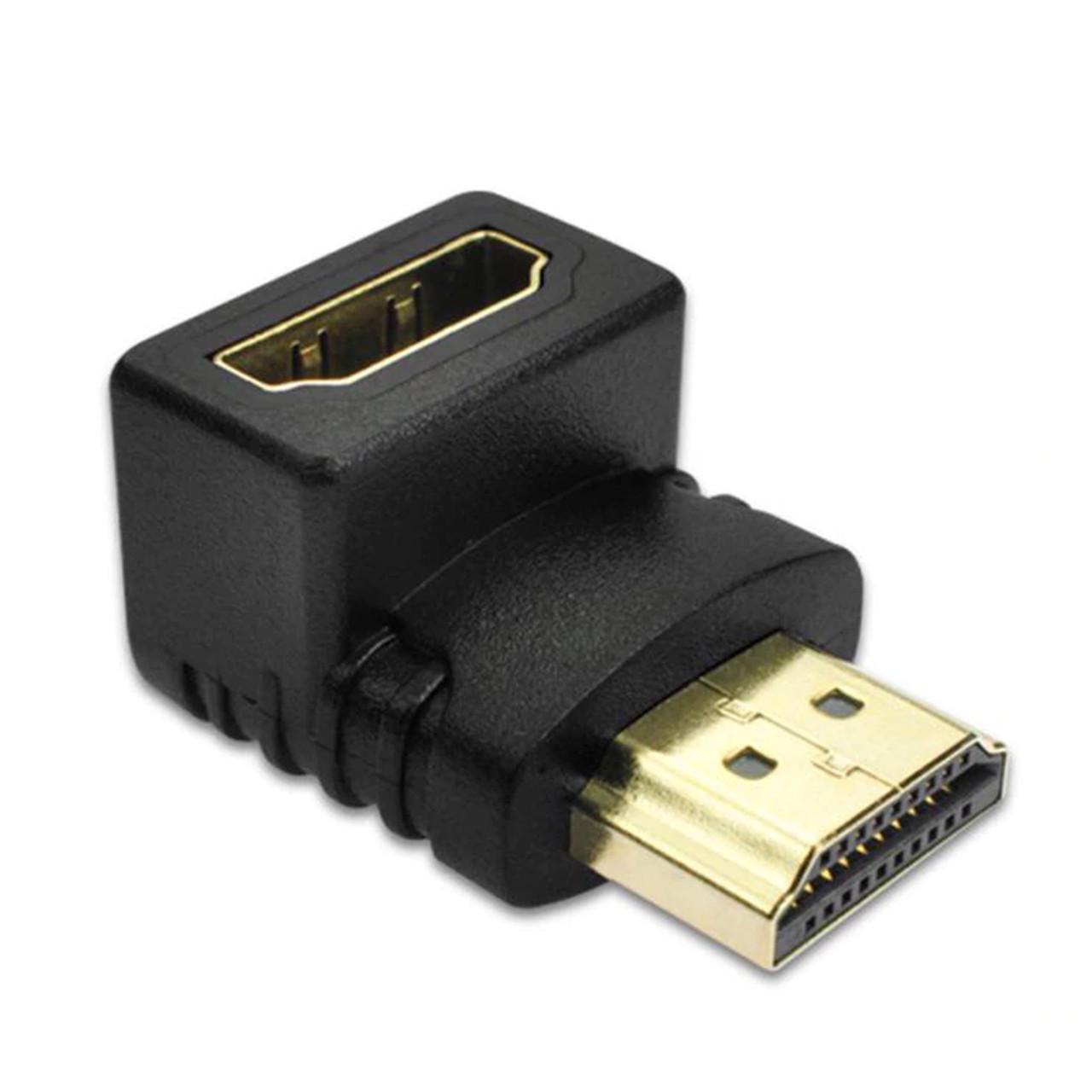 Переходник Lesko HDMI-HDMI 90° угловой для телевизора - фото 7