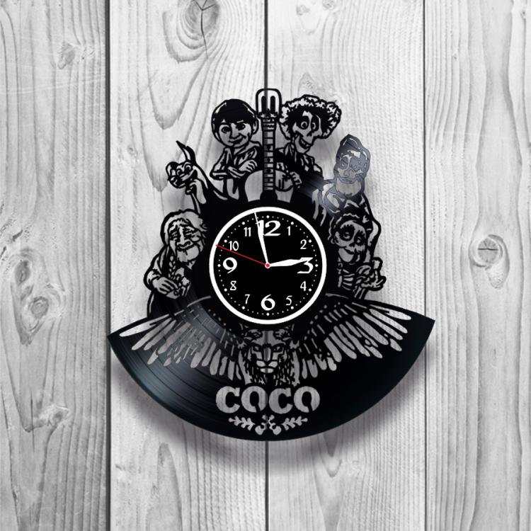 Часы настенные Коко 0507 из виниловой пластинки