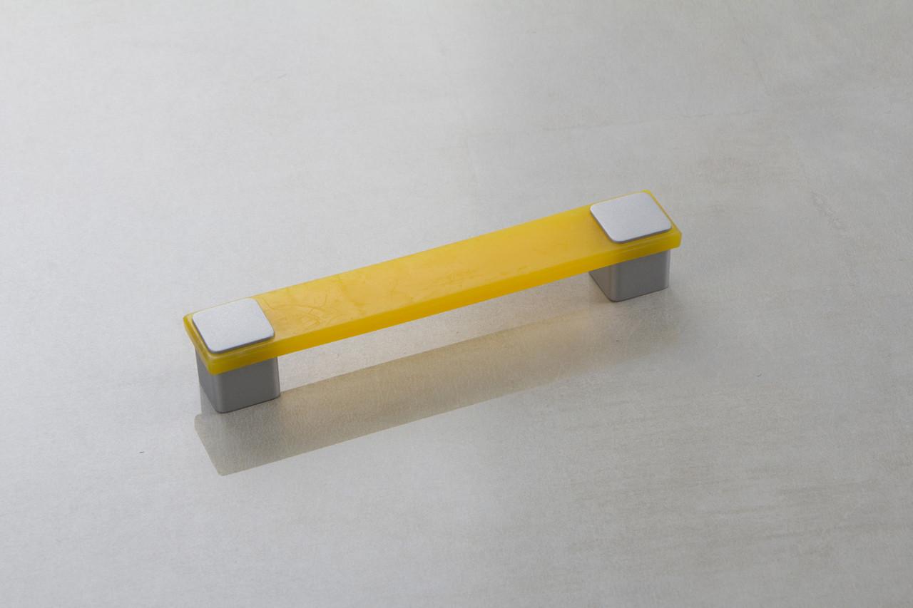 Мебельная ручка резиновая Poliplast РП-15/128 KS0094MQ1 SG251 T205 Желтый (16001)