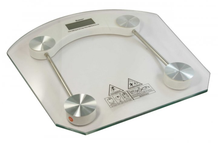 Весы напольные электронные DOMOTEC DT-2003B до 180 кг закаленное стекло LCD дисплей Прозрачный (ML-05029)