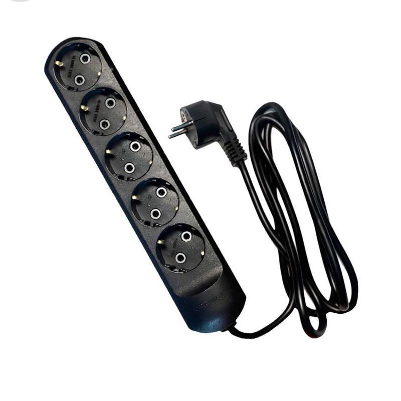 Подовжувач Neomax 3 м 5 гнізд з заземленням Чорний (NX511503) - фото 1 Подовжувач Neomax 3 м 5 гнізд з заземленням Чорний (NX511503) - фото 1