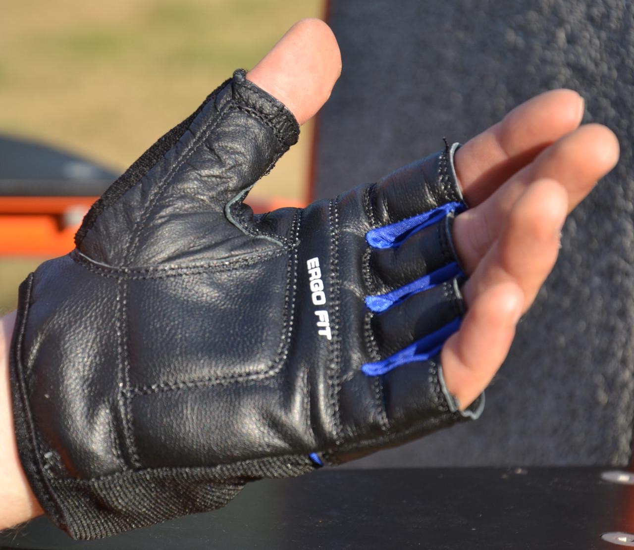 Перчатки для фитнеса PowerPlay 9058 Thunder L Черно-синий (A-012482) - фото 2 Перчатки для фитнеса PowerPlay 9058 Thunder L Черно-синий (A-012482) - фото 2