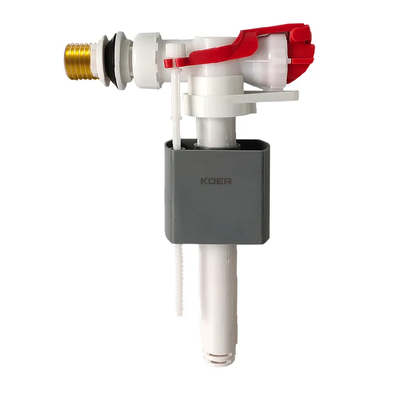 Арматура наполнительная KOER KT-0105-1/2" с боковым подключением и латунной резьбой полипропилен (OL-KR5610)