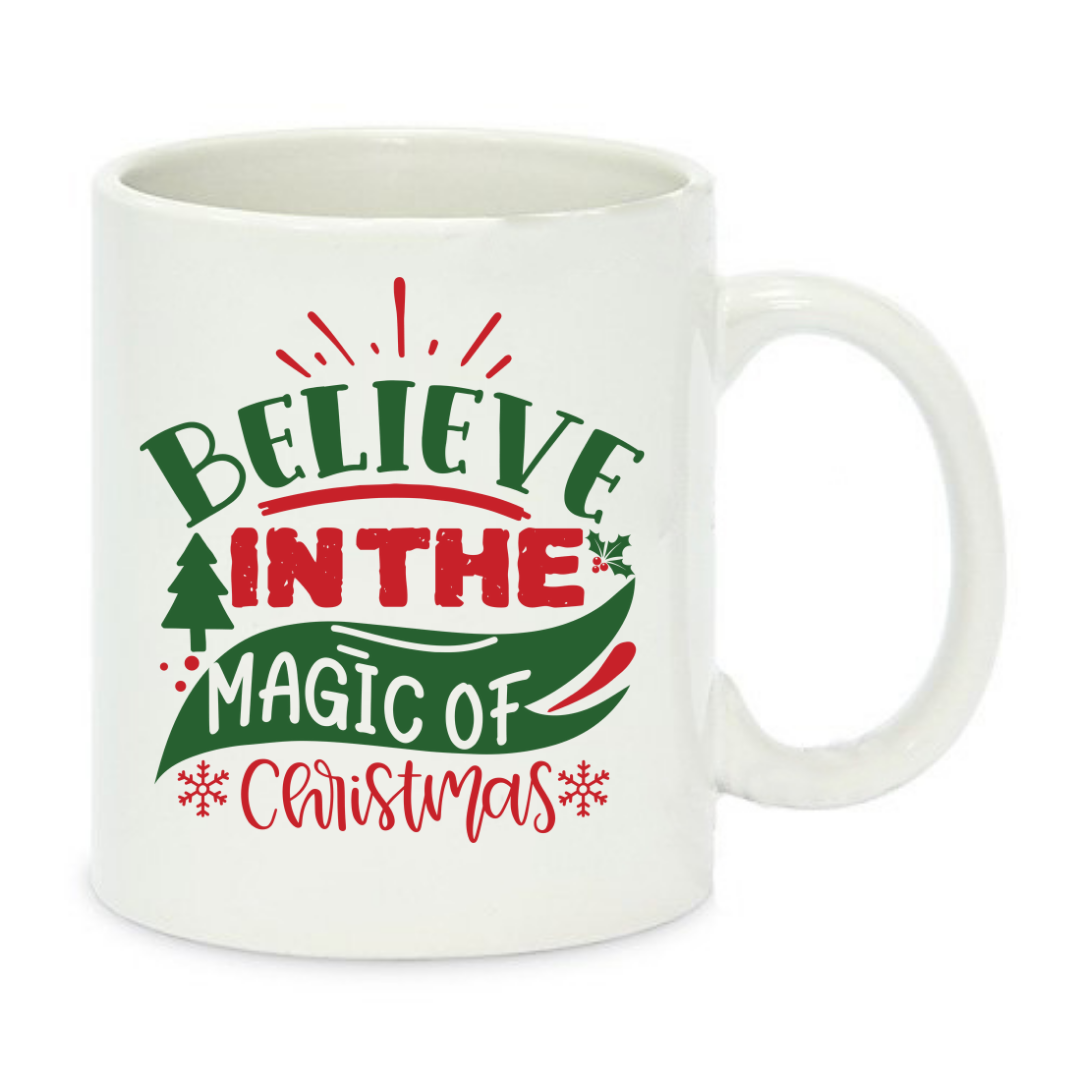 Чашка с принтом Merry Christmas 330 мл Белый (001250)