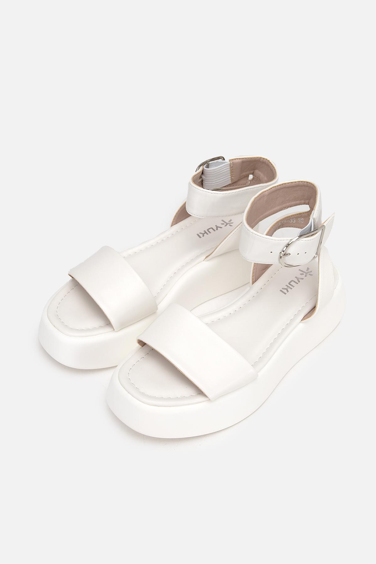 Босоніжки на платформі р. 40 Білий (SKT000954853) - фото 3