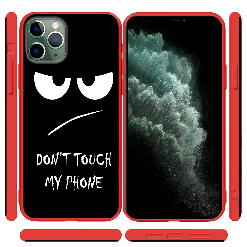 Чехол Boxface iPhone 11 Pro Don't Touch my Phone Красный силикон (38189-up535-43044) - фото 2