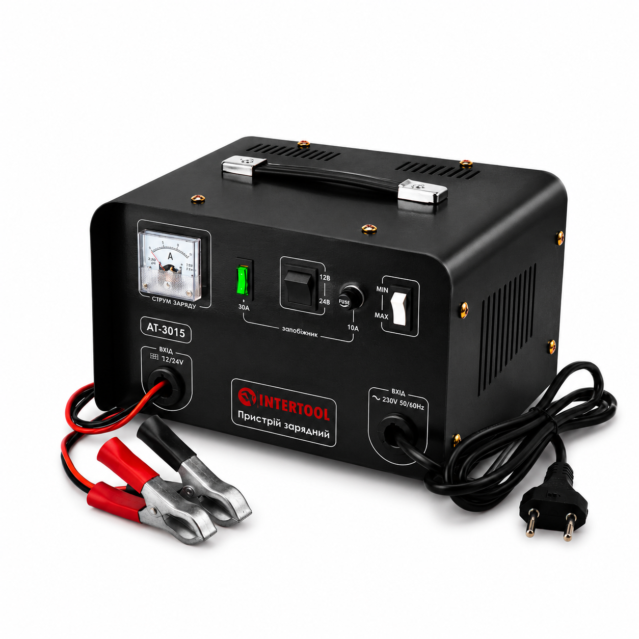 Зарядное устройство для аккумулятора Intertool AT-3015 12/24 В 30 А 20–400 Ач 600 Вт (15394)