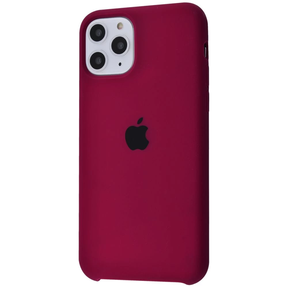 Силиконовый Чехол Накладка Silicone Case для iPhone 11 Pro Max Marsala